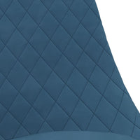 Thumbnail for Esszimmerstühle 6 Stk. Drehbar Blau Samt
