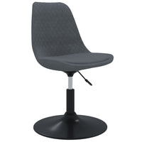 Thumbnail for Esszimmerstühle 6 Stk. Drehbar Dunkelgrau Samt