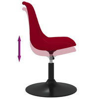 Thumbnail for Esszimmerstühle 6 Stk. Drehbar Rot Samt