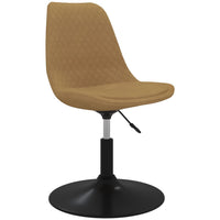 Thumbnail for Esszimmerstühle 6 Stk. Drehbar Braun Samt