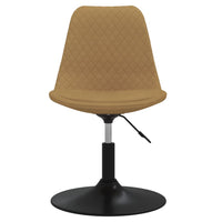 Thumbnail for Esszimmerstühle 6 Stk. Drehbar Braun Samt