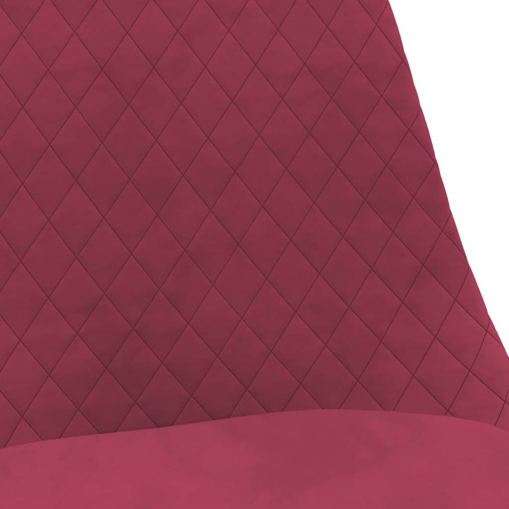 Esszimmerstühle 4 Stk. Drehbar Weinrot Stoff