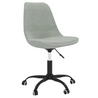 Thumbnail for Esszimmerstühle 4 Stk. Drehbar Hellgrau Stoff