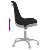 Thumbnail for Esszimmerstühle 6 Stk. Drehbar Schwarz Stoff