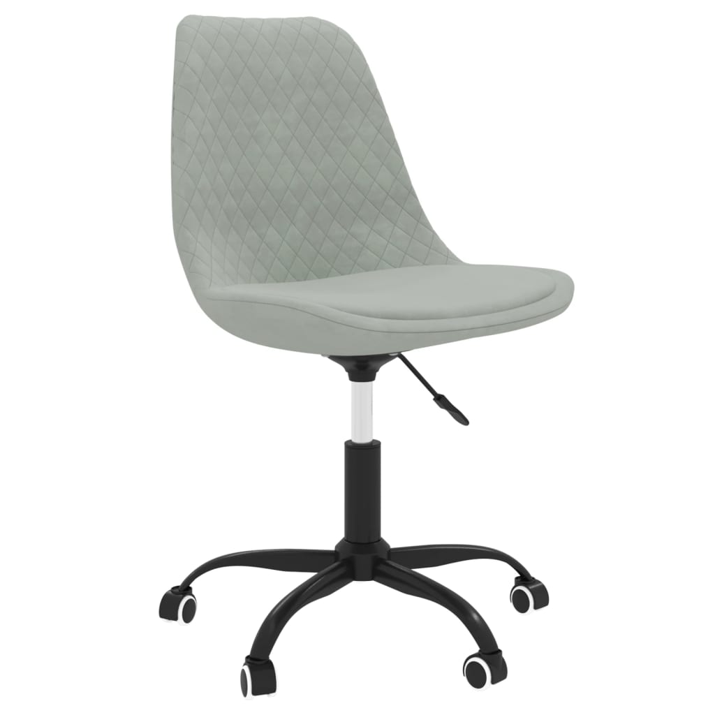 Esszimmerstühle 6 Stk. Drehbar Hellgrau Stoff