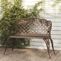 Thumbnail for Gartenbank 108 cm Aluminiumguss Bronzen