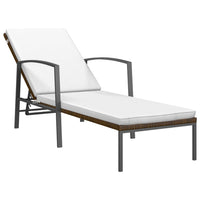 Thumbnail for Sonnenliegen 2 Stk. mit Tisch Poly Rattan Braun