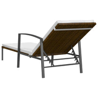 Thumbnail for Sonnenliegen 2 Stk. mit Tisch Poly Rattan Braun
