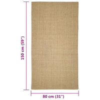 Thumbnail for Teppich Natur Sisal 80x150 cm