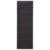 Thumbnail for Teppich Natur Sisal 66x200 cm Schwarz