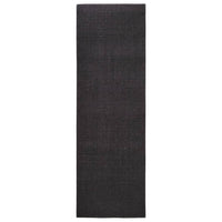 Thumbnail for Teppich Natur Sisal 80x250 cm Schwarz