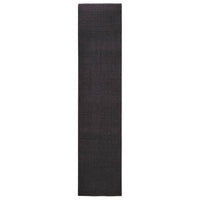 Thumbnail for Teppich Natur Sisal 80x350 cm Schwarz