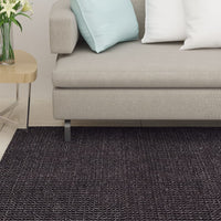 Thumbnail for Teppich Natur Sisal 80x350 cm Schwarz