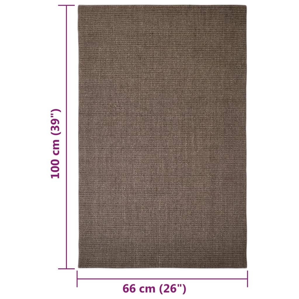 Teppich Natur Sisal 66x100 cm Braun