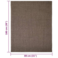 Thumbnail for Teppich Natur Sisal 80x100 cm Braun