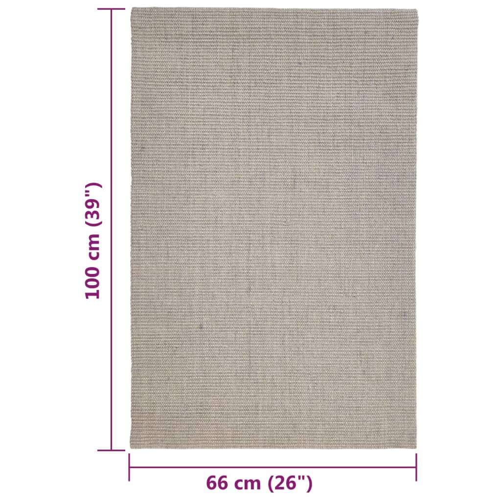 Teppich Natur Sisal 66x100 cm Sandfarbe