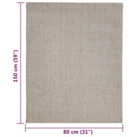 Thumbnail for Teppich Natur Sisal 80x150 cm Sandfarbe