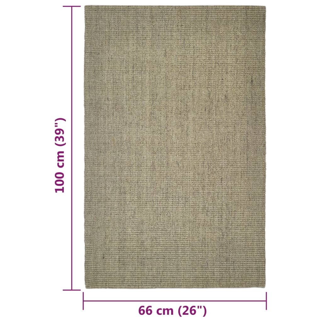 Teppich Natur Sisal 66x100 cm Taupe