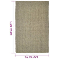 Thumbnail for Teppich Natur Sisal 66x100 cm Taupe