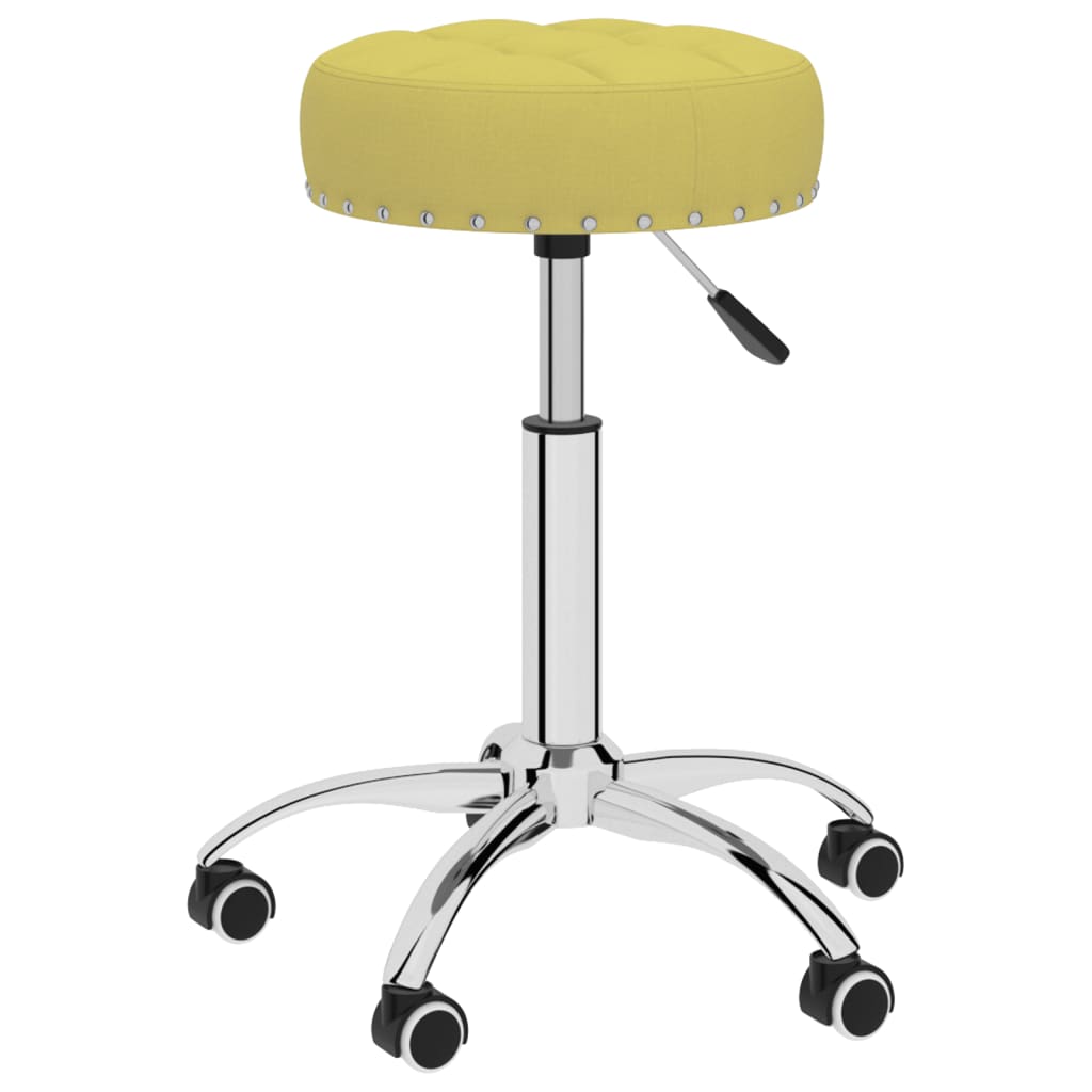 Esszimmerstühle 4 Stk. Drehbar Grün Stoff