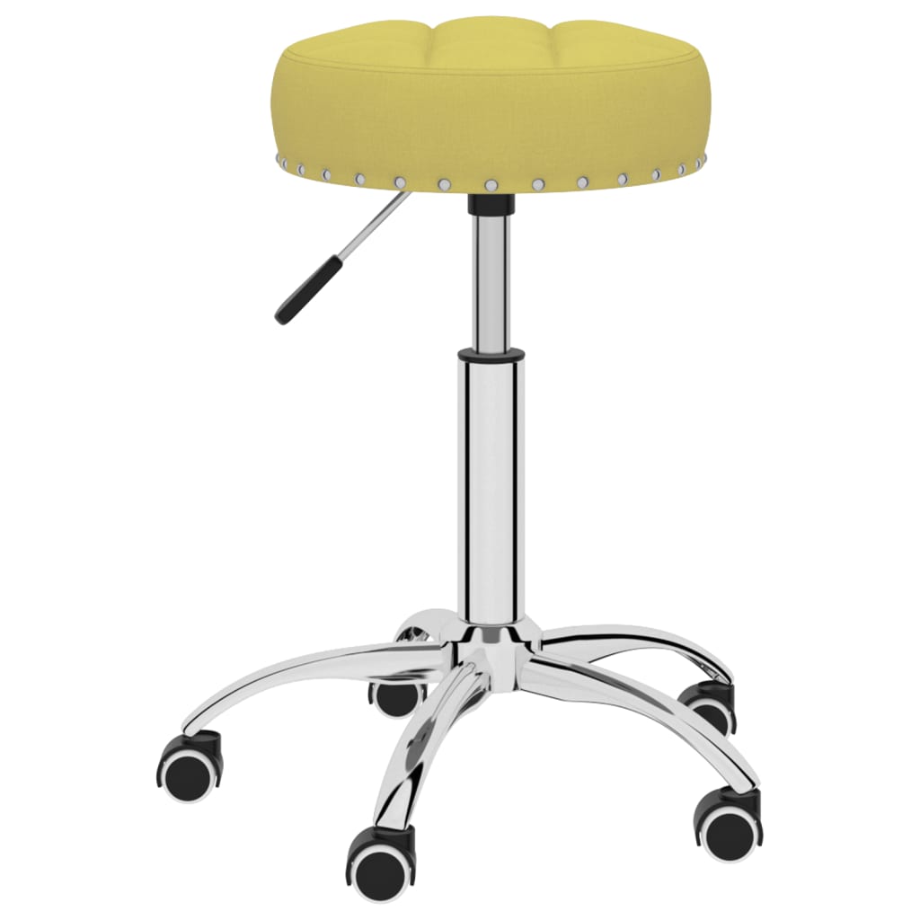 Esszimmerstühle 4 Stk. Drehbar Grün Stoff