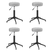 Thumbnail for Esszimmerstühle 4 Stk. Drehbar Grau Samt