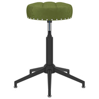 Thumbnail for Esszimmerstühle 4 Stk. Drehbar Hellgrün Samt