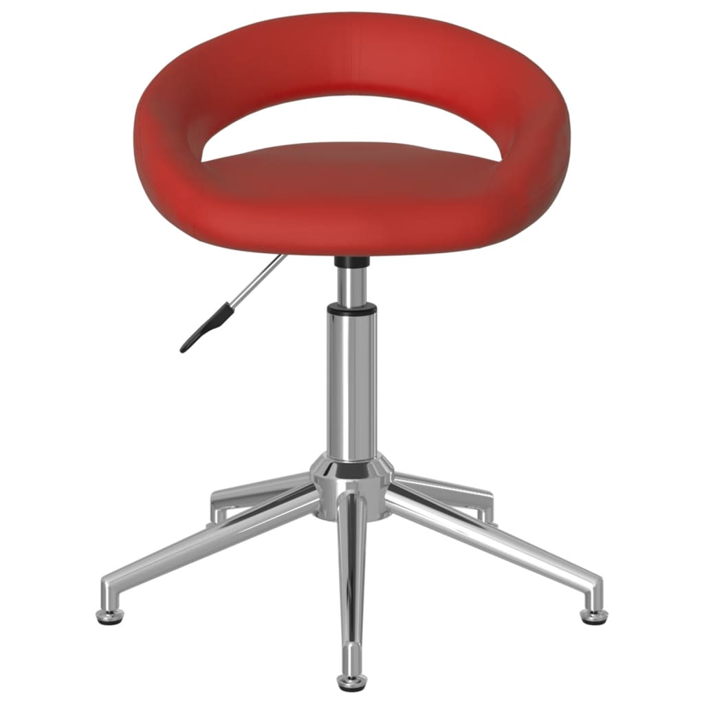 Esszimmerstühle 4 Stk. Drehbar Weinrot Kunstleder