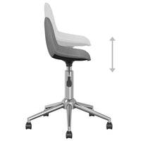 Thumbnail for Esszimmerstühle 4 Stk. Drehbar Hellgrau Stoff