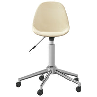 Thumbnail for 3086054 vidaXL Swivel Dining Chairs 4 pcs Cream Fabric (2x333467)