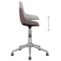 Thumbnail for Esszimmerstühle 4 Stk. Drehbar Taupe Stoff