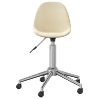 Thumbnail for Esszimmerstühle 6 Stk. Drehbar Creme Stoff