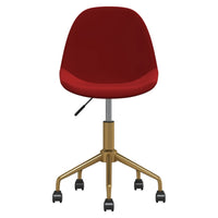 Thumbnail for Esszimmerstühle 4 Stk. Drehbar Weinrot Samt