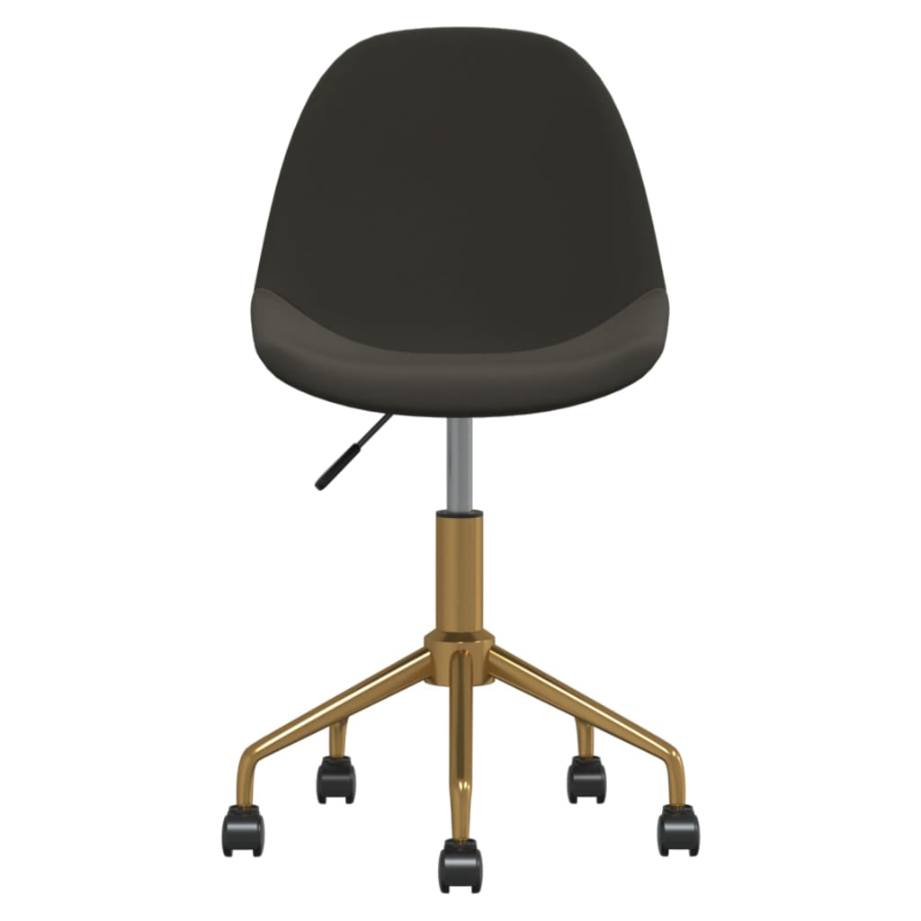 Esszimmerstühle 6 Stk. Drehbar Dunkelgrau Samt