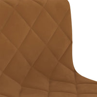 Thumbnail for 3086524 vidaXL Swivel Dining Chairs 4 pcs Brown Velvet (333839x2)