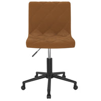 Thumbnail for Esszimmerstühle 4 Stk. Drehbar Braun Samt