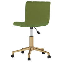 Thumbnail for Esszimmerstühle 4 Stk. Drehbar Hellgrün Samt