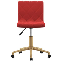 Thumbnail for Esszimmerstühle 4 Stk. Drehbar Weinrot Samt