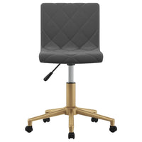 Thumbnail for Esszimmerstühle 6 Stk. Drehbar Dunkelgrau Samt