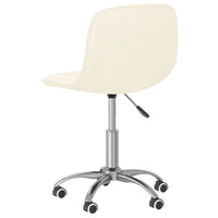 Thumbnail for Esszimmerstühle 4 Stk. Drehbar Creme Stoff