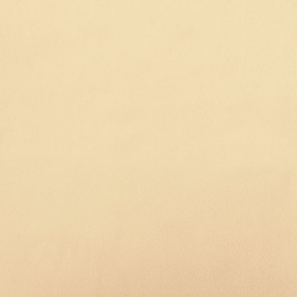 Esszimmerstühle 4 Stk. Drehbar Creme Samt