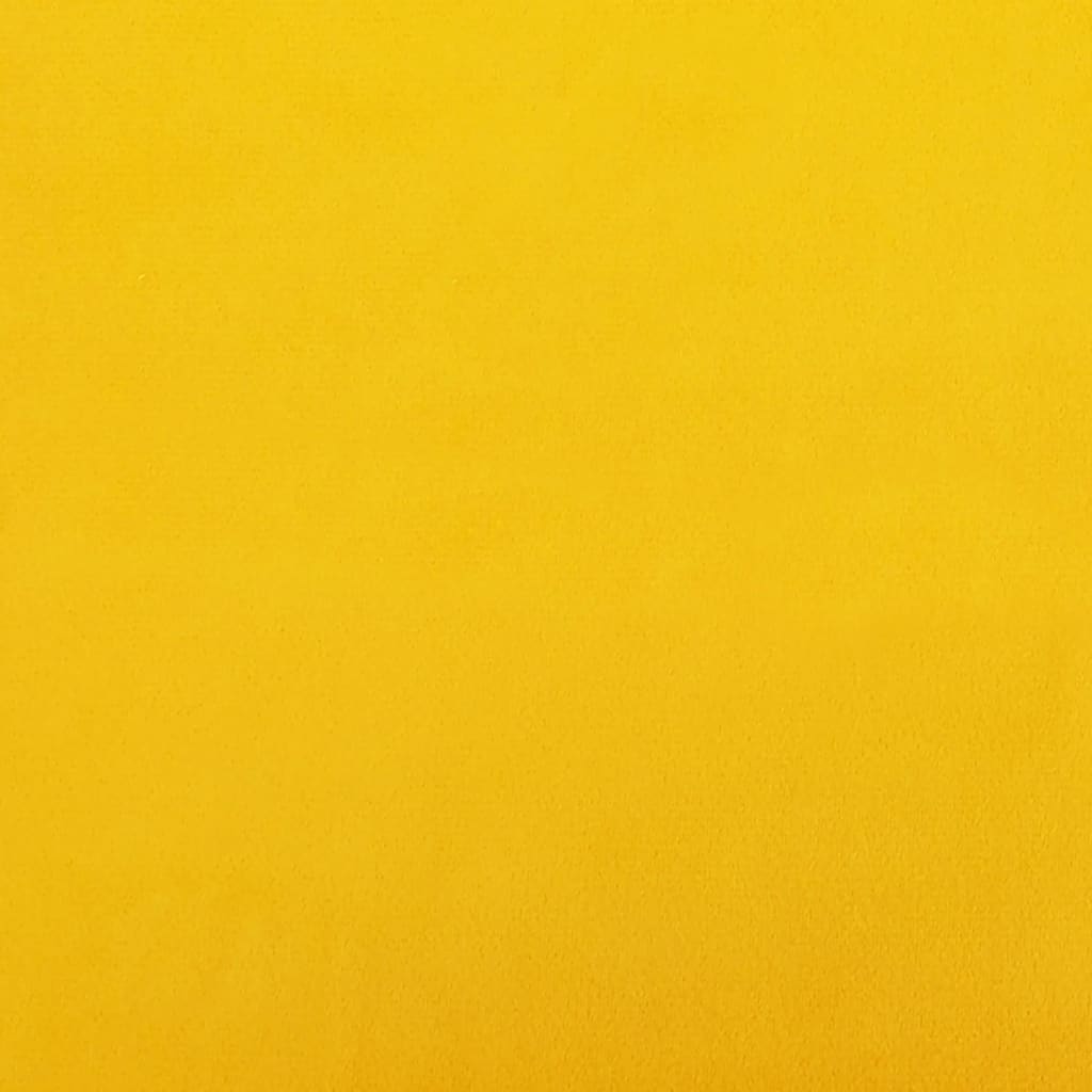 Esszimmerstühle 4 Stk. Drehbar Gelb Samt