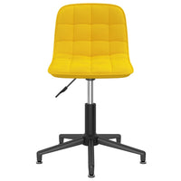 Thumbnail for Esszimmerstühle 4 Stk. Drehbar Gelb Samt