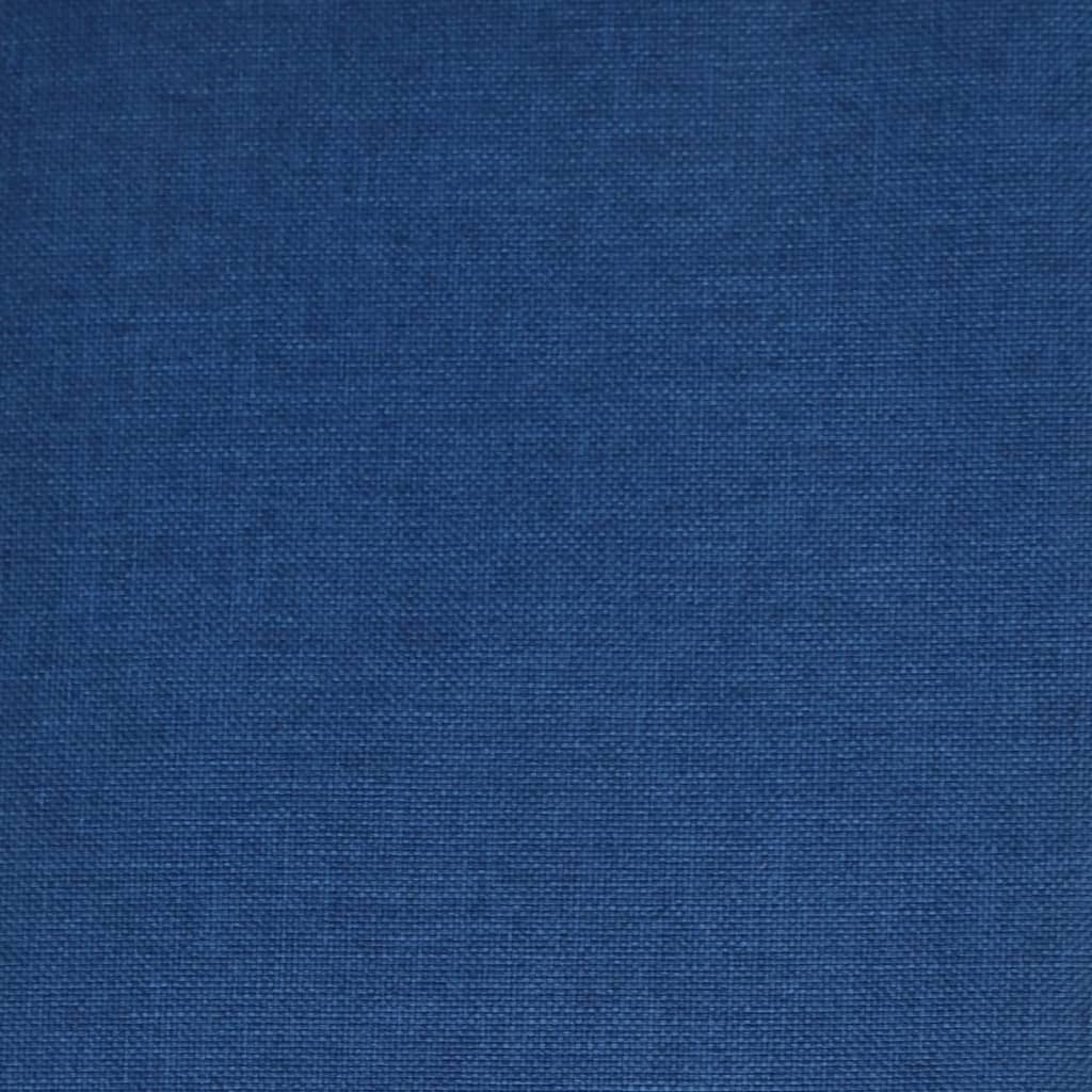 Esszimmerstühle 4 Stk. Drehbar Blau Stoff
