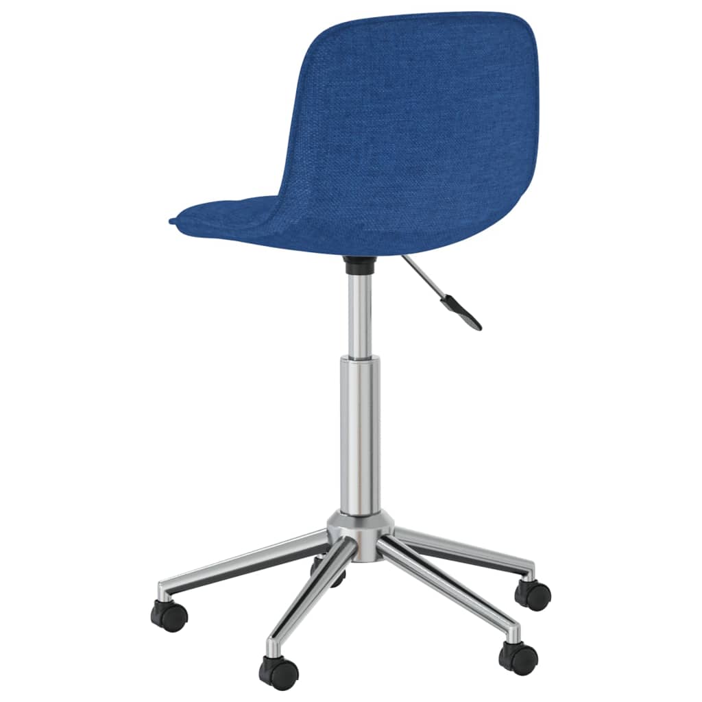 Esszimmerstühle 4 Stk. Drehbar Blau Stoff