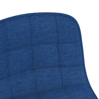 Thumbnail for Esszimmerstühle 4 Stk. Drehbar Blau Stoff