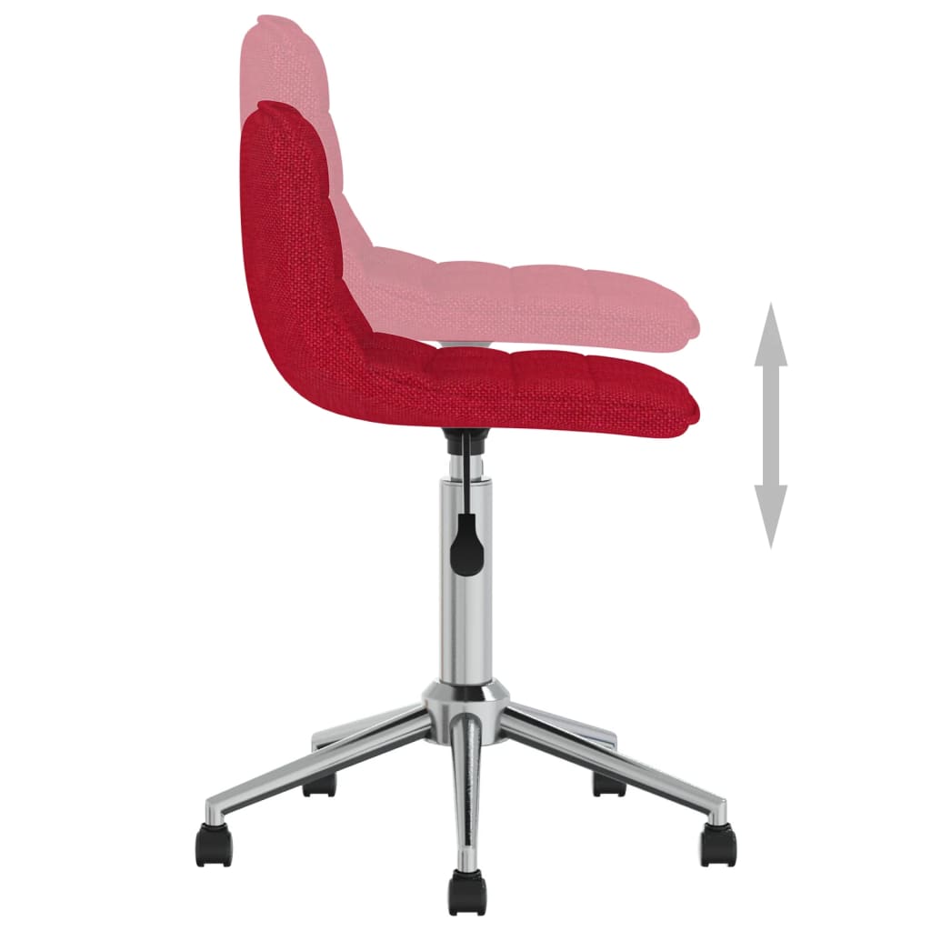 Esszimmerstühle 4 Stk. Drehbar Weinrot Stoff