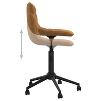 Thumbnail for Esszimmerstühle 4 Stk. Drehbar Braun Samt