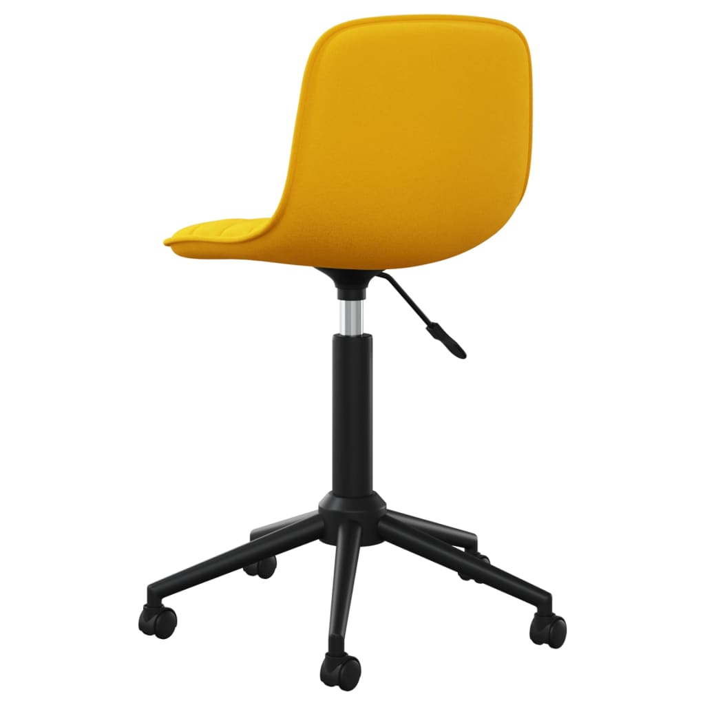 Esszimmerstühle 4 Stk. Drehbar Gelb Samt