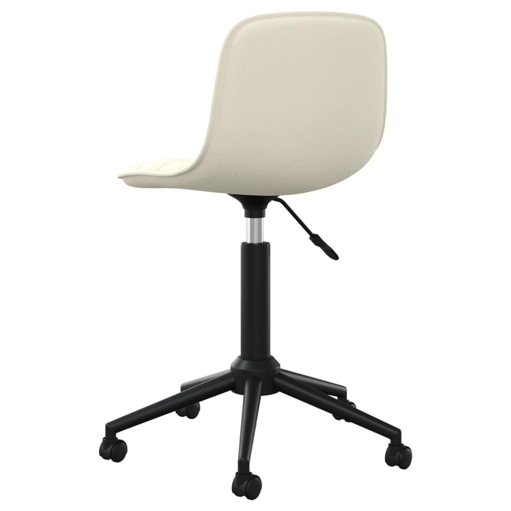 Esszimmerstühle 6 Stk. Drehbar Creme Samt